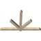 Ekena Millwork Kennewick Rough Sawn Timber Gable Bracket, Douglas Fir, 72"W x 45"H x 4"D x 4"F, 15/12 Pitch GBW072X45X0404KEN00RDF - alternate 2